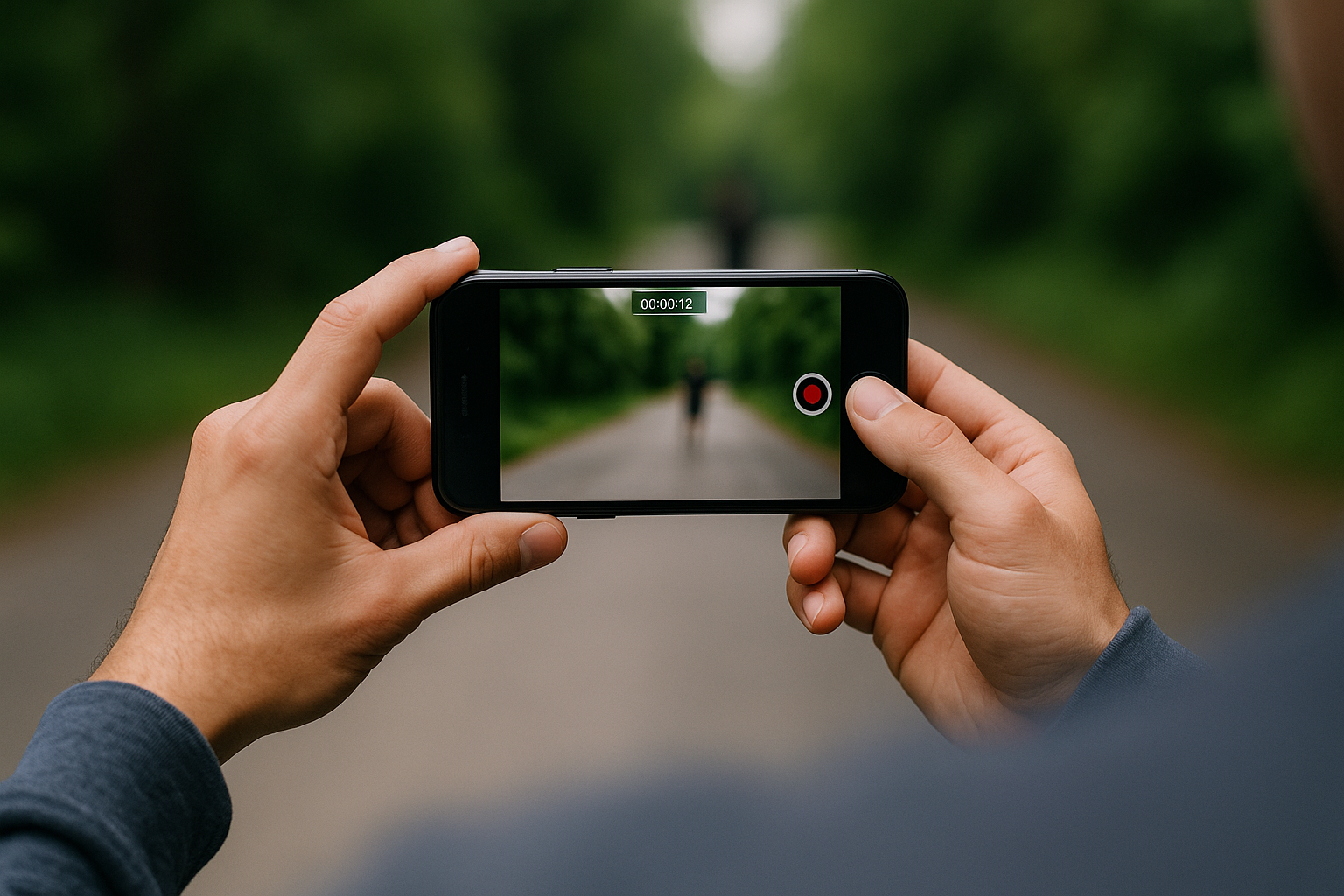 person with iphone shooting a video-1