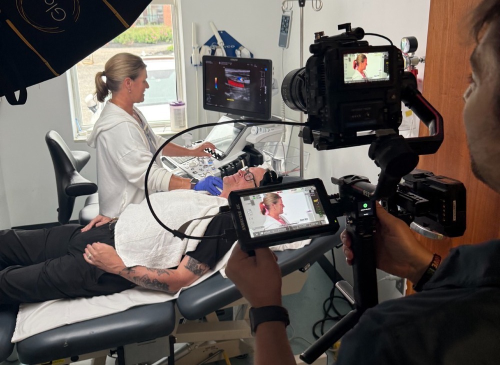 Behind the scenes on a recruitment video project collaborating with another company at St Joseph Healthcare