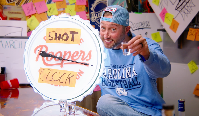 promotional video production still for roopers beverage and redemption