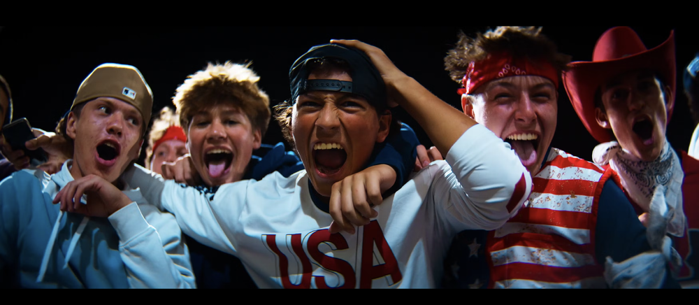 A still frame from a football game. Filmed on Red V-raptor XL VV with Atlas Mercury Anamorphic Lens